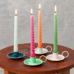 Rex London Enamel chamberstick candle holder - Green Fashion