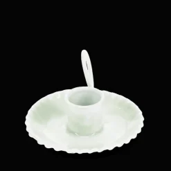 Rex London Enamel chamberstick candle holder - Light grey Sale