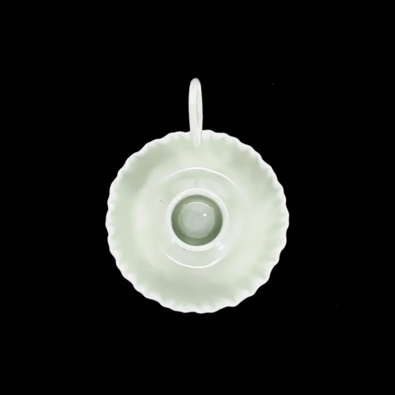 Rex London Enamel chamberstick candle holder - Light grey Sale