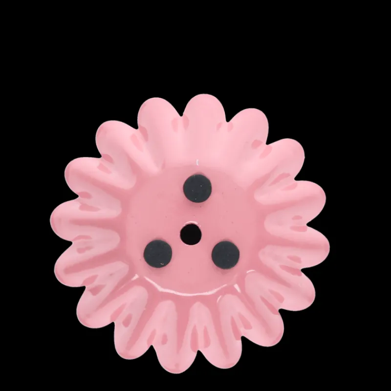 Rex London Enamel cupped flower candle holder - Pink Hot