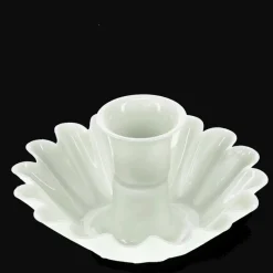 Rex London Enamel cupped flower candle holder - Light grey Fashion