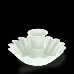 Rex London Enamel cupped flower candle holder - Light grey Fashion