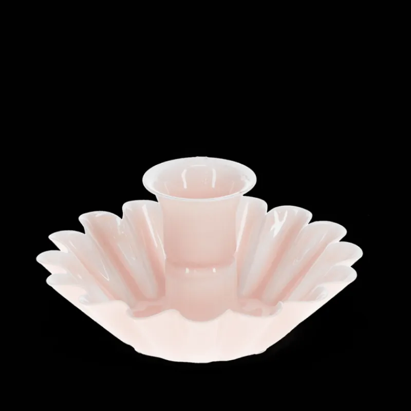 Rex London Enamel cupped flower candle holder - Soft pink Discount