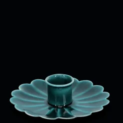 Rex London Enamel flat flower candle holder - Blue Sale