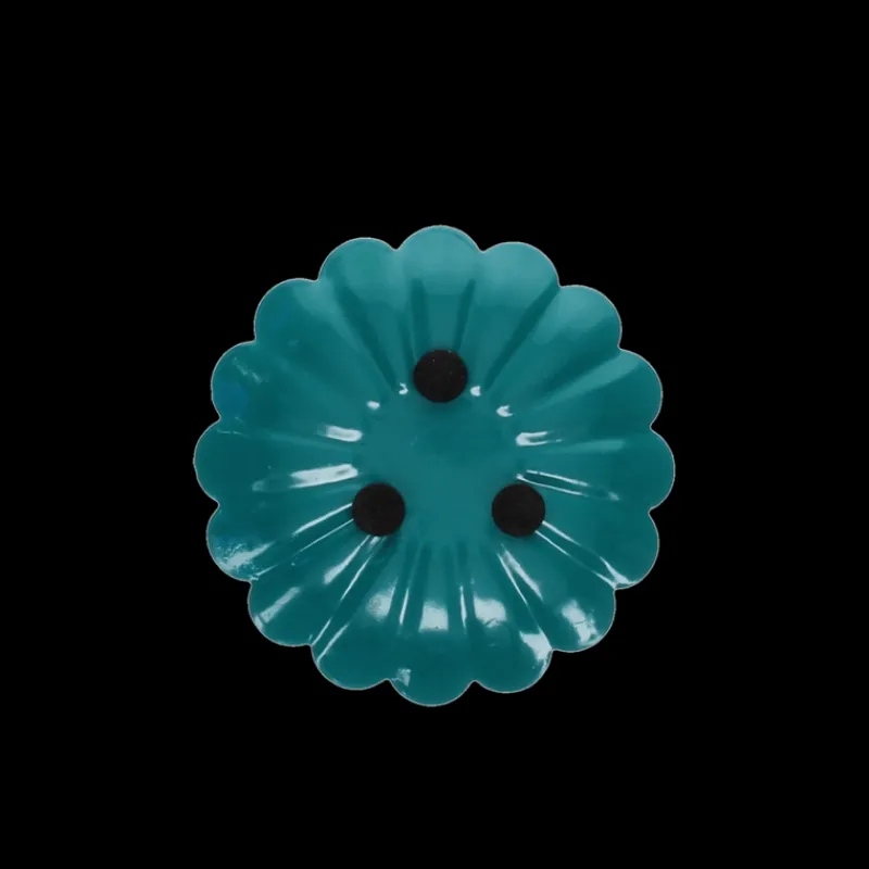 Rex London Enamel flat flower candle holder - Blue Sale
