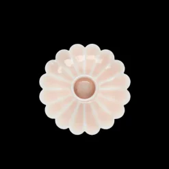 Rex London Enamel flat flower candle holder - Soft pink Discount