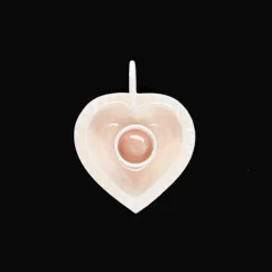 Rex London Enamel heart-shaped candle holder - Soft pink Sale