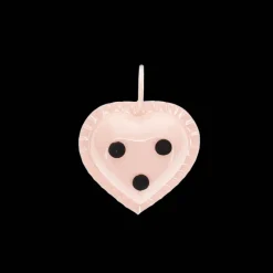 Rex London Enamel heart-shaped candle holder - Soft pink Sale