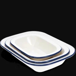 Rex London Enamel pie dishes (set of 3) - Blue Outlet