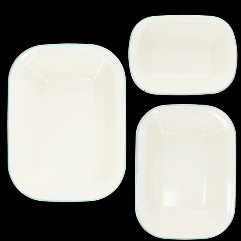 Rex London Enamel pie dishes (set of 3) - Pistachio green Hot