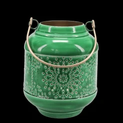 Rex London Enamel tealight lantern - Dark green Best