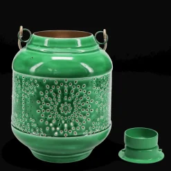 Rex London Enamel tealight lantern - Dark green Best