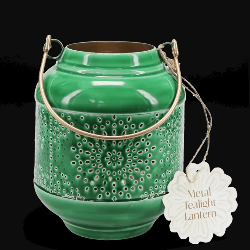 Rex London Enamel tealight lantern - Dark green Best