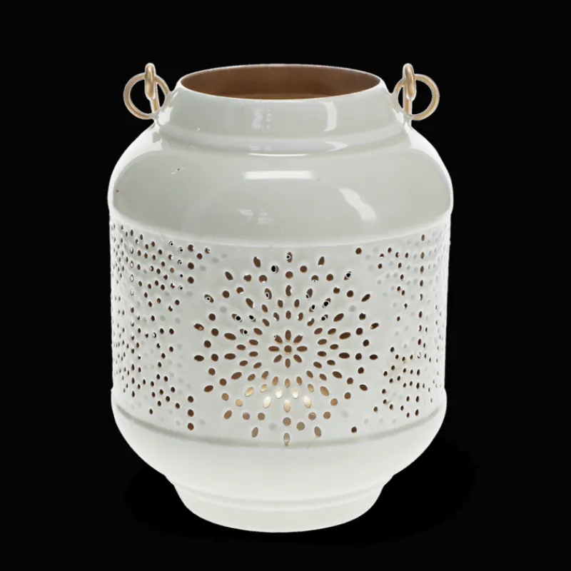 Rex London Enamel tealight lantern - Light grey Best