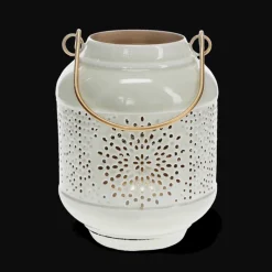 Rex London Enamel tealight lantern - Light grey Best