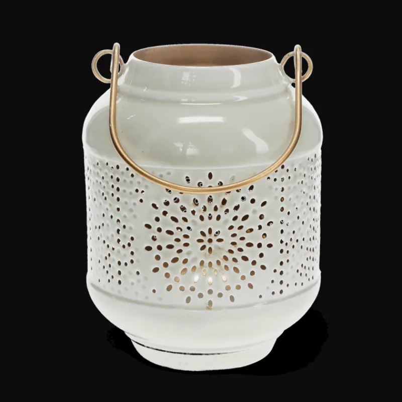Rex London Enamel tealight lantern - Light grey Best