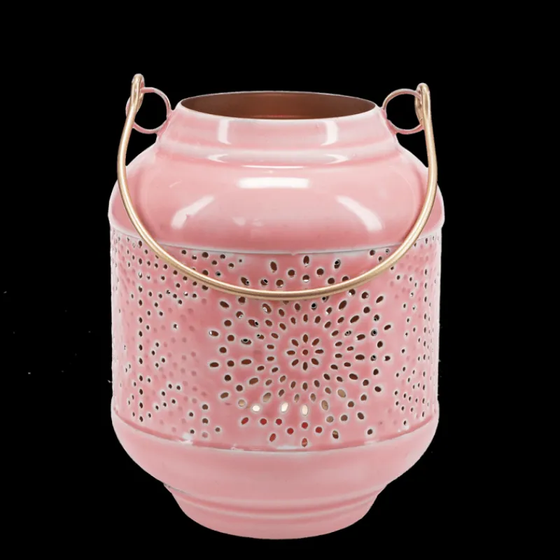 Rex London Enamel tealight lantern - Pink Discount