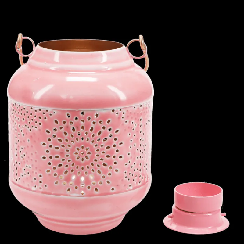 Rex London Enamel tealight lantern - Pink Discount