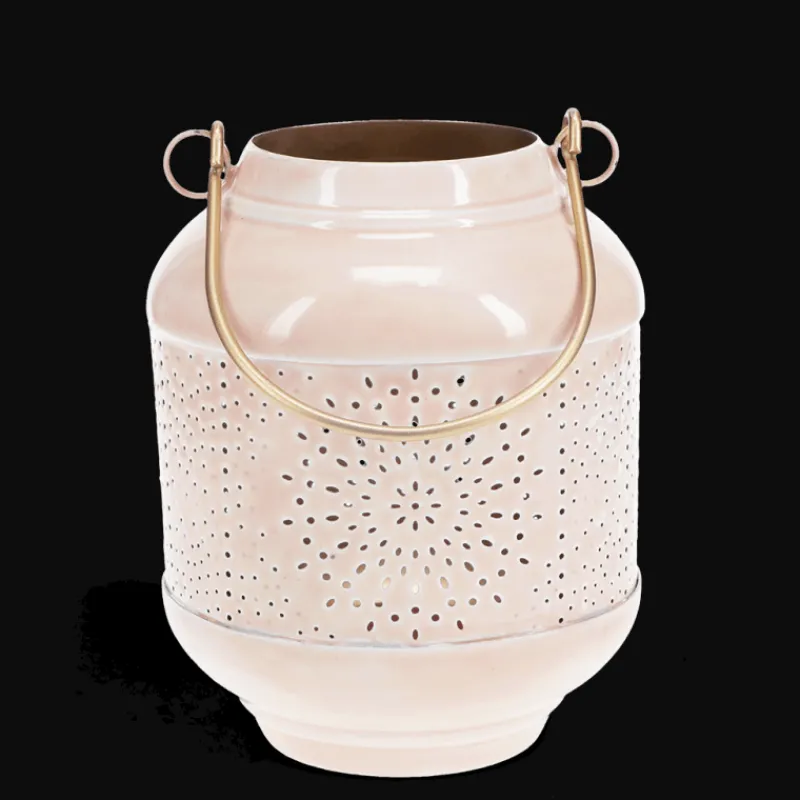 Rex London Enamel tealight lantern - Soft pink Best