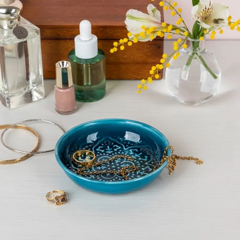 Rex London Enamel trinket dish - Blue Discount