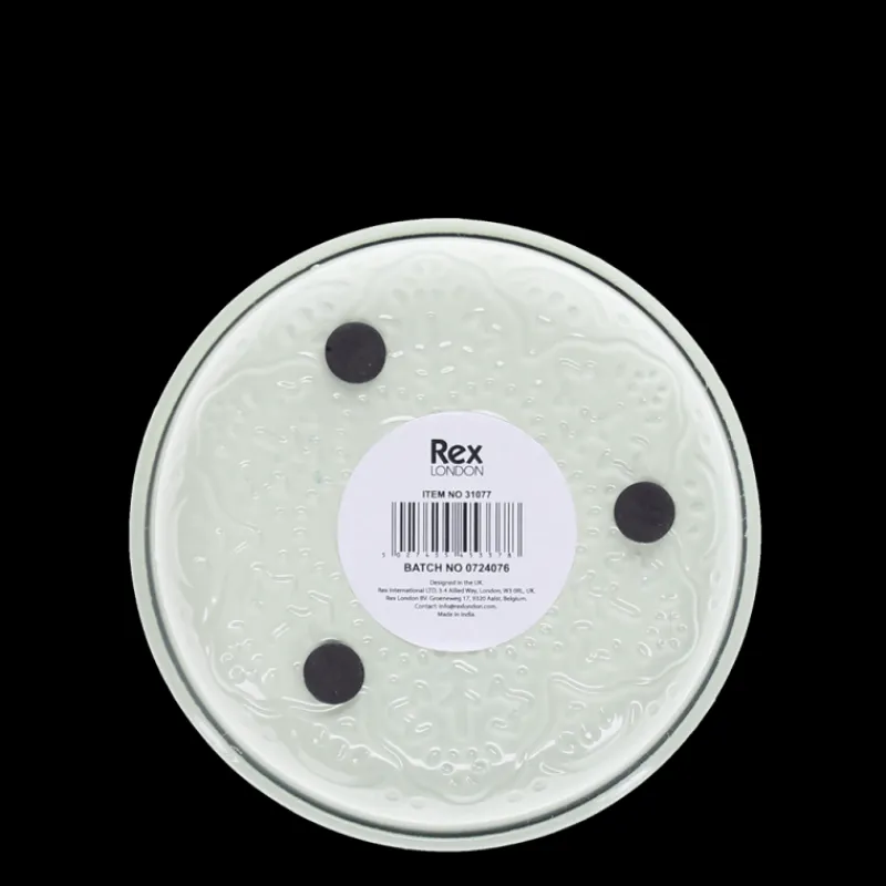 Rex London Enamel trinket dish - Light Grey Clearance