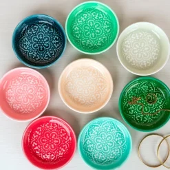Rex London Enamel trinket dish - Soft pink Sale