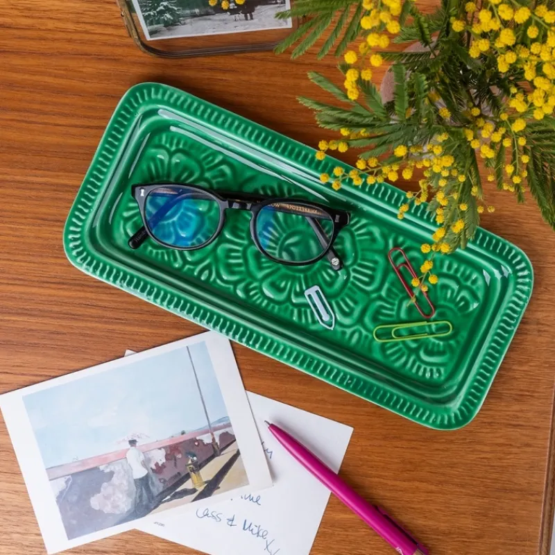 Rex London Enamel trinket tray - Dark green Hot