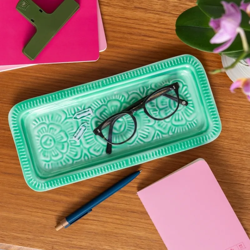 Rex London Enamel trinket tray - Green Fashion