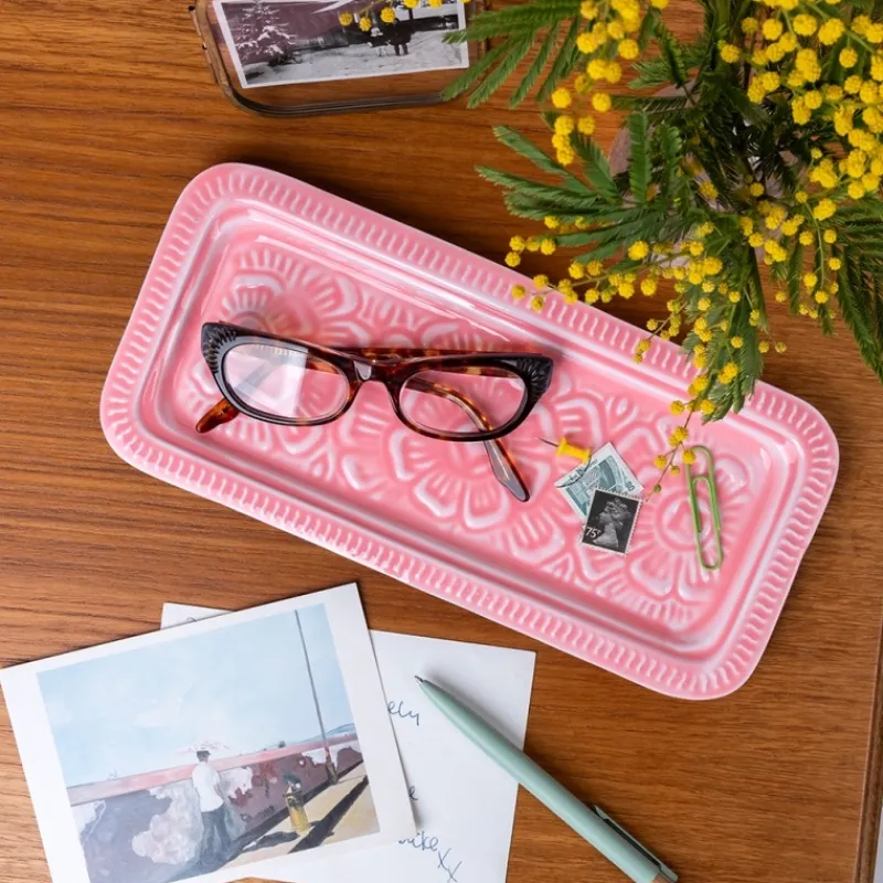 Rex London Enamel trinket tray - Pink Best