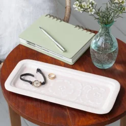 Rex London Enamel trinket tray - Soft pink Outlet
