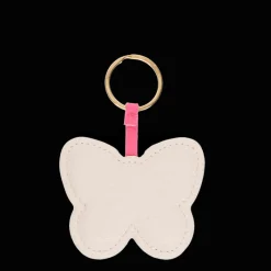Rex London Faux leather keyring - Butterfly Hot
