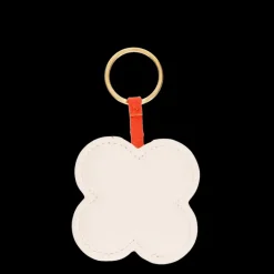 Rex London Faux leather keyring - Pink daisy New