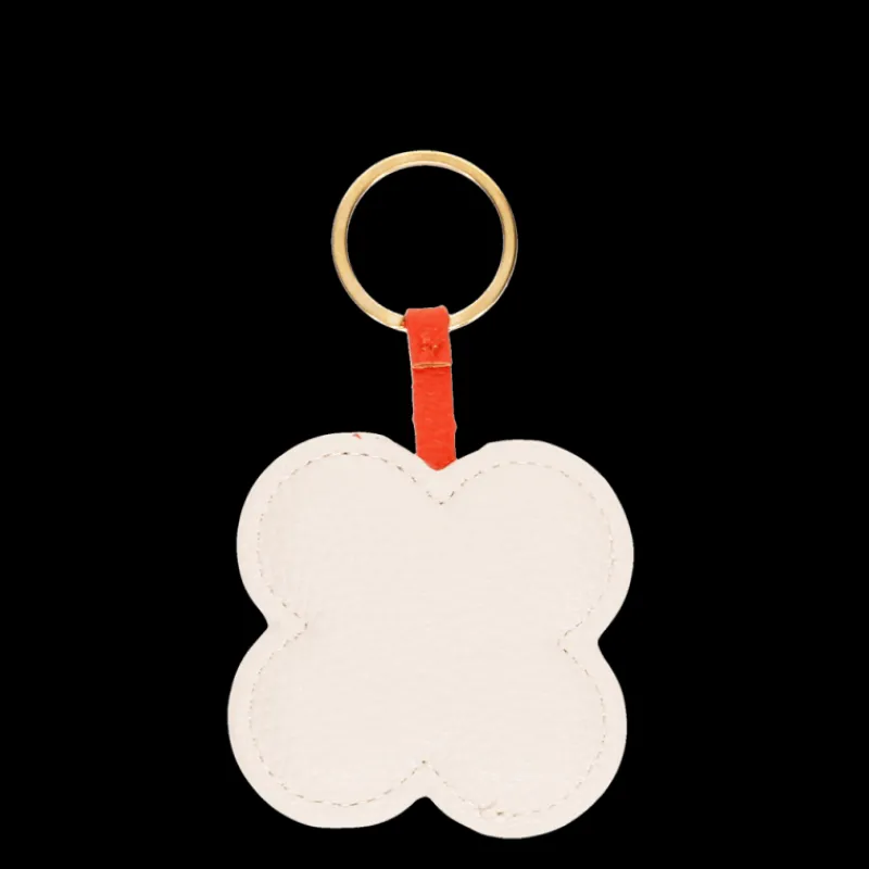 Rex London Faux leather keyring - Pink daisy New