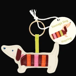 Rex London Faux leather keyring - Sausage Dog Clearance