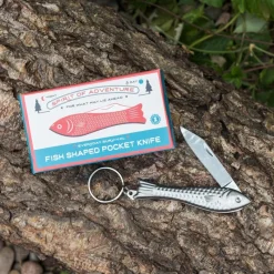 Rex London Fish shaped pocket knife keyring - Spirit of Adventure Hot