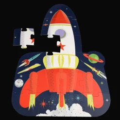 Rex London Floor puzzle - Space Age rocket Hot