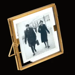 Rex London Glass and brass metal standing frame (8 x 8cm) Online