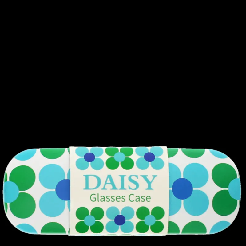 Rex London Glasses case & cleaning cloth - Blue and green Daisy Sale