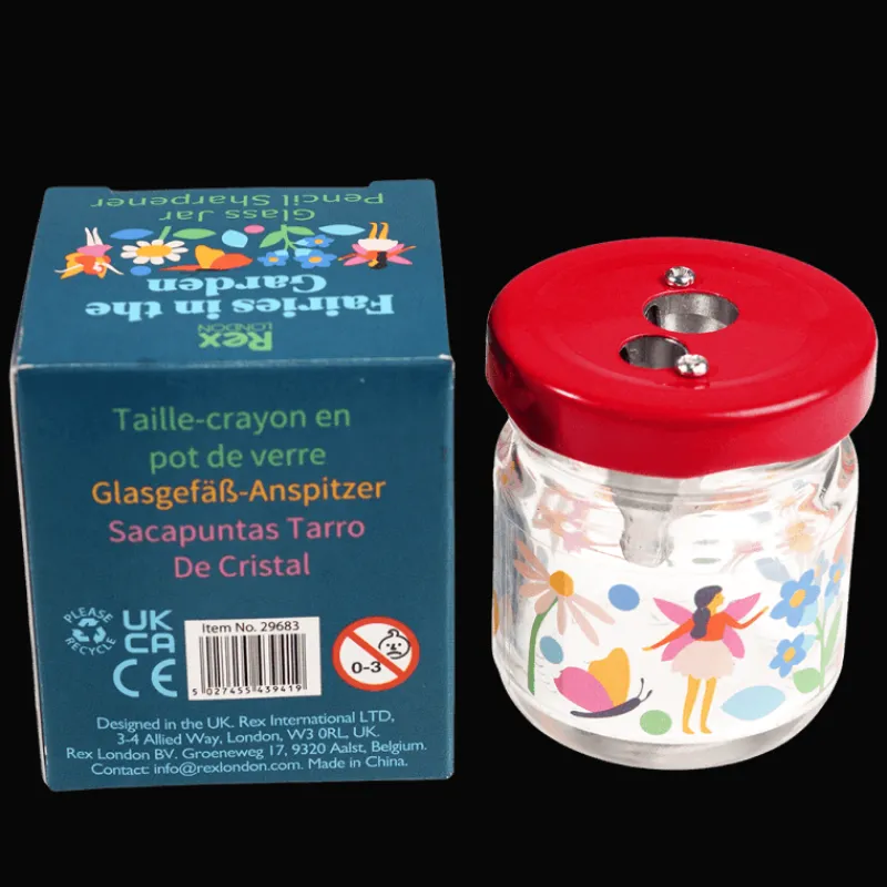Rex London Glass jar pencil sharpener - Fairies in the Garden Fashion