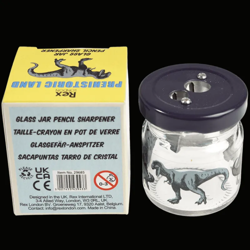 Rex London Glass jar pencil sharpener - Prehistoric Land Sale