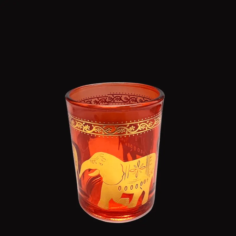 Rex London Glass tealight holders (set of 3) - Gold elephants Hot
