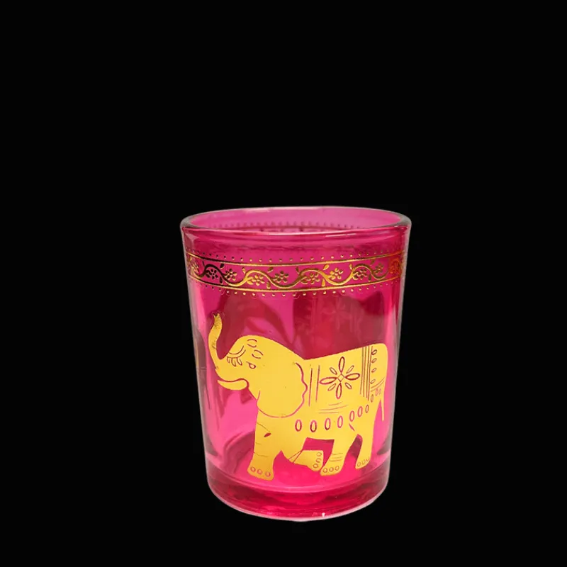Rex London Glass tealight holders (set of 3) - Gold elephants Hot