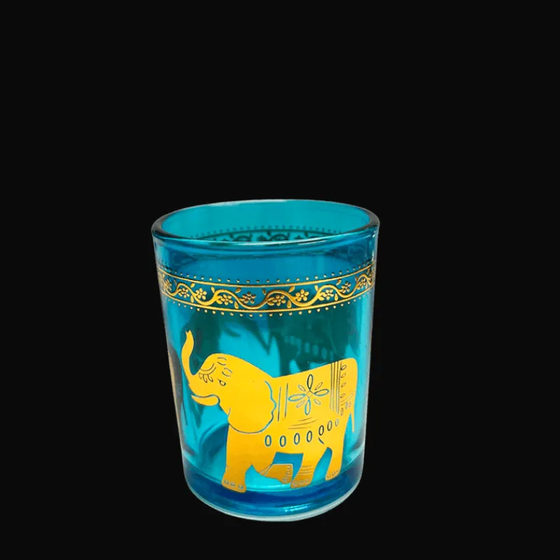 Rex London Glass tealight holders (set of 3) - Gold elephants Hot
