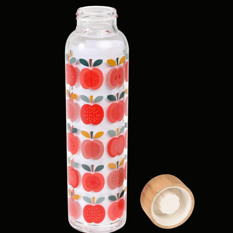 Rex London Glass water bottle 420ml - Vintage Apple Discount