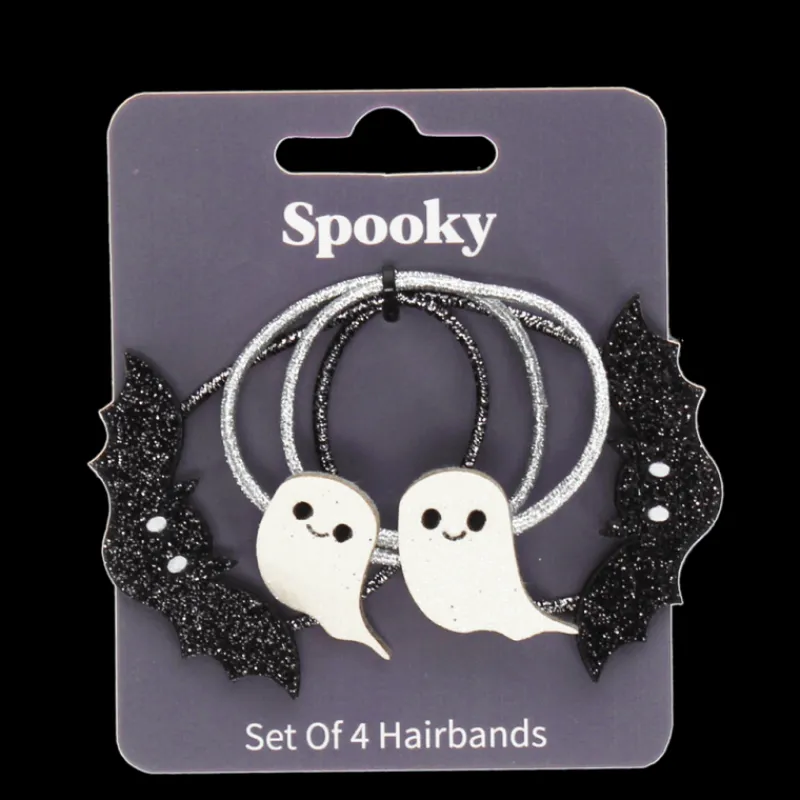 Rex London Glitter hair bands (set of 4) - Spooky New