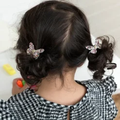 Rex London Glitter hair ties (set of 4) - Fairies in the Garden butterfly Hot