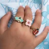 Rex London Glitter rings (set of 3) - Ladybird Best