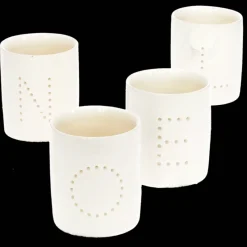 Rex London Glossy ceramic tealight holders (set of 4) - NOEL Best