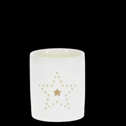 Rex London Glossy ceramic tealight holder - Star Outlet