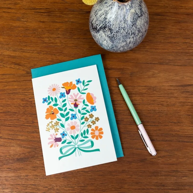 Rex London Greetings card - Bunch of flowers Online